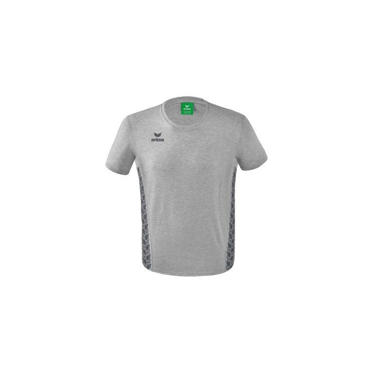 Erima Leisure T-shirt Essential Team - soft cotton blend, classic cut - light grey/grey Men